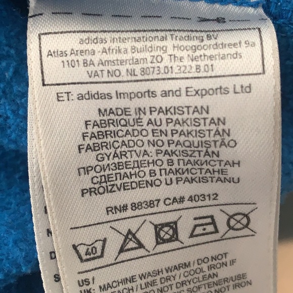 Adidas Classic Print Cotton Blend Hoodie - Picture 5 of 10